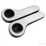Arm Rest with Cup Holder Set, Black and White